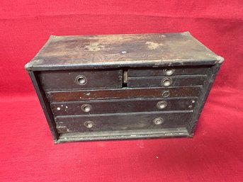 Antique Wooden Machinist Tool Box