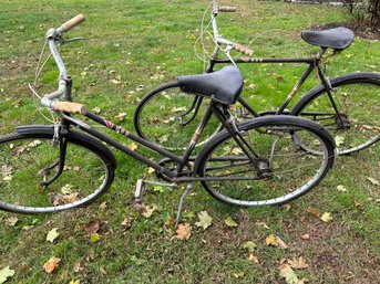 One Boy's And One Girl's Vintage Bikes Made In Austria For Sears