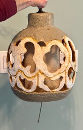 Gorgeous MCM Modernist Italian Pottery Pendant Lamp 1960s