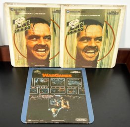 Vintage 1980's Laserdiscs Incl. WarGames & The Shining
