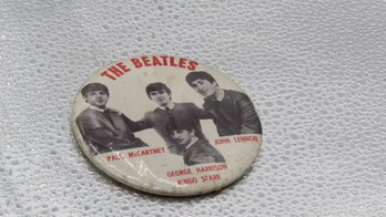 Large Vintage The Beatles Button Pin