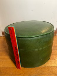 Vintage Green Vinyl Foot Rest 15x10.5