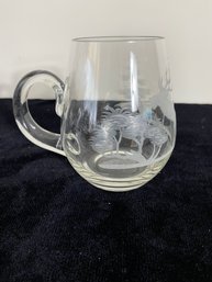 Wildlife Imprinted Glass Mug