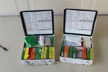 2 Commercial First Aid Kits, Partially Used