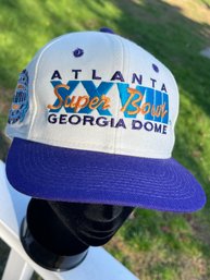 Vtg SPORTS SPECIALTIES Super Bowl 28 Atlanta Georgia Dome Snapback Hat NFL Dallas Buffalo 1994 NOS