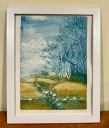 Signed & Numbered Autumn Sky Watercolor - 45/100 By Wanette Sanders