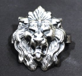 Victorian Silver Plated Lion's Face Mounting