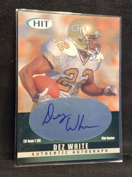 2000 Sage Hit Dez White Autograph Card - K