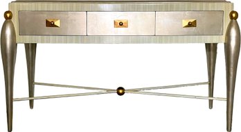 A Custom Made Whimsical And Glam Console Or Sideboard