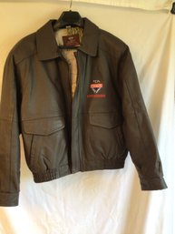 Handy Man Brown Leather Jacket, Men's Size L