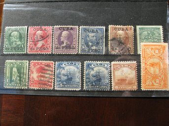 US POSSESIONS-  SELECTION OF STAMPS OF CUBAN STAMPS