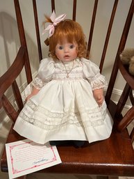 Vintage Handcrafted Susan Walkeen 18' Doll - Individually Made With COA