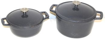 Pair Of Cast Iron Pots