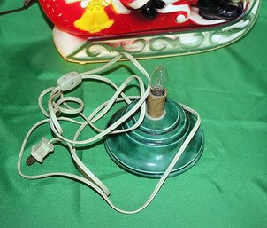 1970s Lighted Ceramic Christmas Tree Base Only Atlantic/Holland Mold Co.