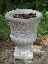 A Concrete Urn Garden Planter