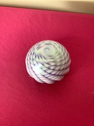 Purple Swirled Paperweight