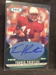 2000 Sage Hit Travis Prentice Die Cut Autograph Card - K