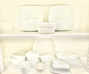 Assorted White Tableware - 12 Pieces