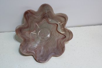 Vintage Marble, Swirl Glass Bowl