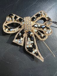 Large Crystal Brooch