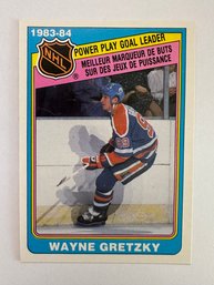 1984 O-PEE-CHEE POWER PLAY GOAL LEADER #383 WAYNE GRETZKY