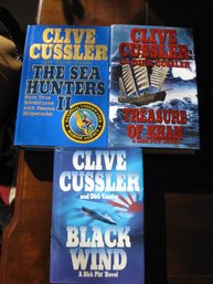 3 EXCITING AND GREAT ADVENTURE BOOKS BY CLIVE CUSSLER