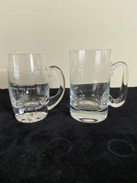 2 Piece Glass Mug Set