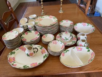 Vintage Franciscan Earthenware , Dish Set For 12 With 80 Pieces In Total.