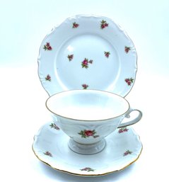 Vintage Collectable Bavaria Western Germany 3-piece Tea Cup Set