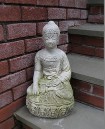 A Concrete Buddha Garden Statue - Different Than The Others