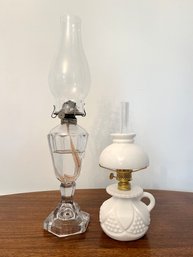 Two Restored Oil Lamps