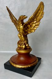 Signed Plaster Golden Eagle Statue