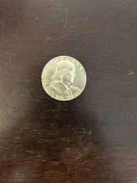 Beautiful 1958-D Ben Franklin Half Dollar 90 Silver