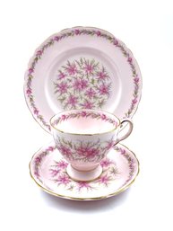 Gorgeous Royal Tuscan, Part Of Wedgwood Group 3-piece Pink Floral Set