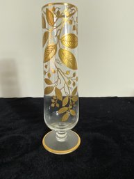 Gold On Glass Vase
