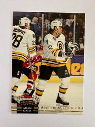 1992 Topps Stadium Club Hockey Adam Oates Members Choice