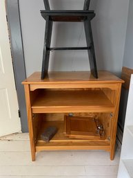 Computer Desk, White Bookshelf, 2 Handmade Nightstands Painted Black