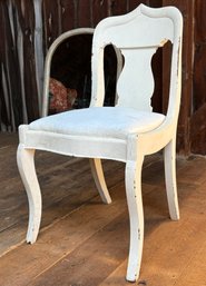 Vintage White Painted Side Chair