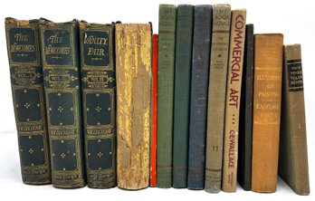 Vintage Books: 1869 WM Thackeray Set, 1923 New York Walk Book & More