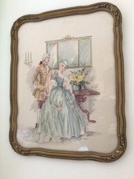 Victorian Lovers Framed Print