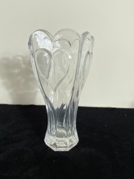 Glass Heart Designed Vase