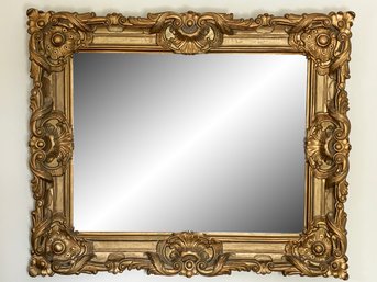 A Fabulous Antique Gilt And Plaster Framed Mirror