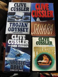 4 EXCITING AND GREAT ADVENTURE BOOKS BY CLIVE CUSSLER