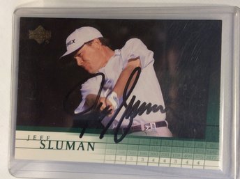 2001 Upper Deck PGA Jeff Sluman Autographed Card - K