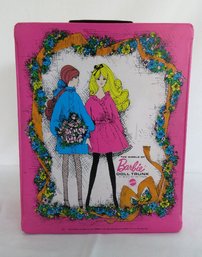 A Vintage 1968 The World Of Barbie Doll Trunk Carrying Case - Pink