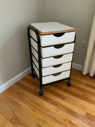 Five Drawer Rolling Stand