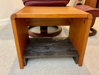 MCM Teak Low Profile End Table