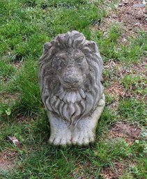 A Concrete Reclining Lion Statue