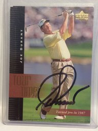 2001 Upper Deck PGA Tour Time Joe Durant Autographed Card - K