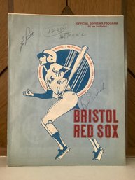 Signed Bristol Red Sox Official Souvenir Program